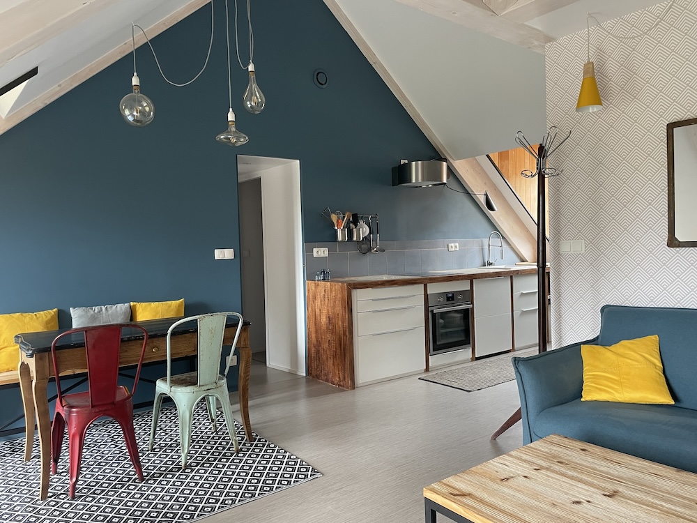 Gîte L’appartement cuisine plan principal